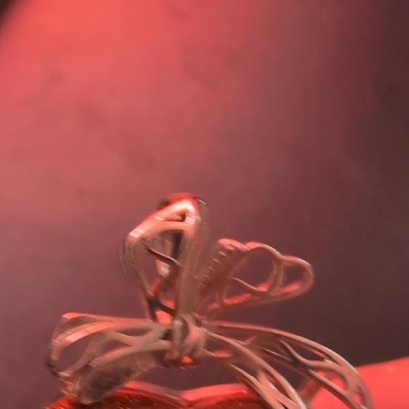 Elegant Red  Goldstone Heart Pendant - Picture 6 of 7